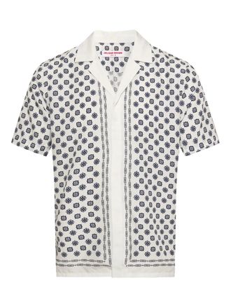 Orlebar Brown Maitan geometric-print shirt - White