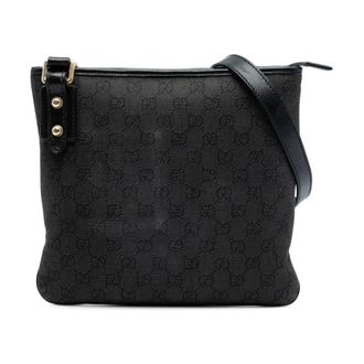 Gucci Pre-owned Cross Body Bags, female, Black, Size: ONE SIZE Pre-owned Canvas Crossbody Bag