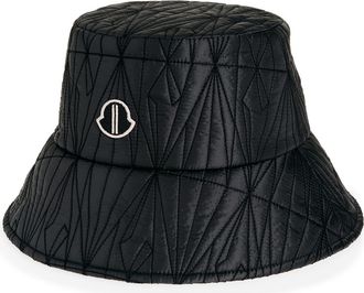Moncler Quilted Bucket Hat in Black at Nordstrom, Size Medium