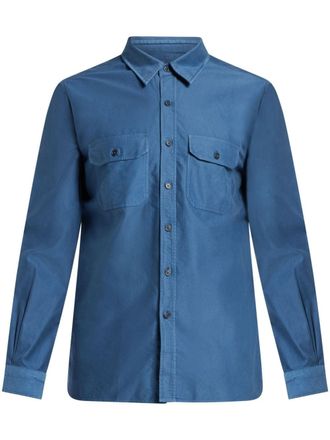 Tom Ford Camicia denim con tasche - Blu