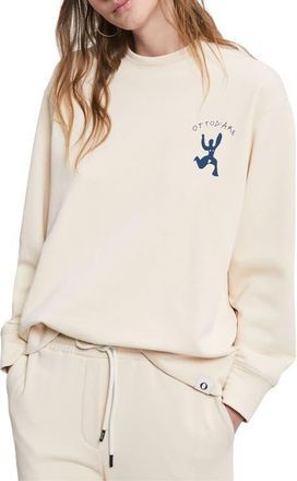 ottod'Ame Cotton Sweatshirt in Ecru at Nordstrom, Size X-Small