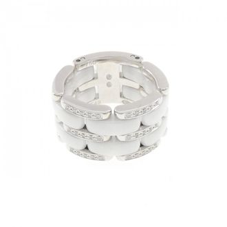 Chanel White Gold (18K) Ceramic Band Ring (Pre-Owned)