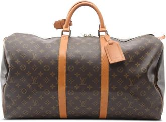 Louis Vuitton Borsa Boston Keepall 55 con monogramma 1995 - Marrone