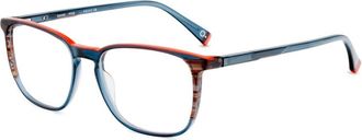 Etnia Barcelona Daniel Rectangular Frame Eyeglasses with Translucent and Solid Elements