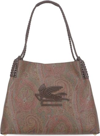 Etro Libra Tote - Dames - Schoudertassen - Bruin - ONE Size - Katoen - Tassen