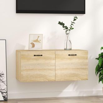 vidaXL Armario De Pared Madera Ingenier&iacute;a Roble Sonoma 80x36,5x35 Cm Vidaxl