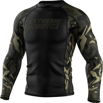 OEM Camiseta De Manga Larga Con Protecci&oacute;n Solar Jungle Panther Para Hombre, Talla M, Color Negro