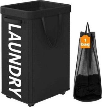 OEM Cesto De Ropa Estrecho Y Alto Con Ruedas: M&oacute;vil, Ahorra Espacio En El Ba&ntilde;o Y Espacios Vac&iacute;os, Almacenamiento Esencial Para La Ropa Sucia