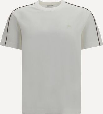 Burberry T-shirt in cotone con logo ricamato Man XL