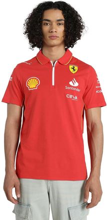 Puma Scuderia Ferrari Mens 2024 Team Polo Burnt Red - Size: XX-Large