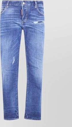 Dsquared2 jenna jeans distressed belt loops pockets