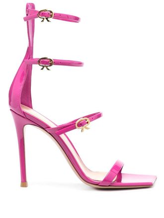 Gianvito Rossi Band Uptown Patent High Heel Sandalen