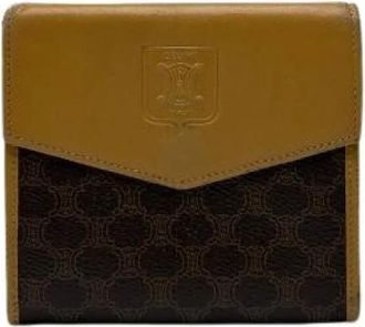 Celine Pre-owned Leren Portemonnee - Dames - Vintage Accessoires - Geel - ONE Size - Leer - Vintage