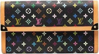 Louis Vuitton Pre-owned Wallets, female, Multicolor, Size: ONE SIZE Pre-owned Canvas Wallet
