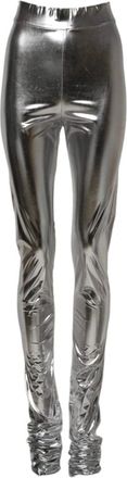 Dolce & Gabbana Leggings, female, Gray, Size: 2XS Slim Fit Leggings Pants