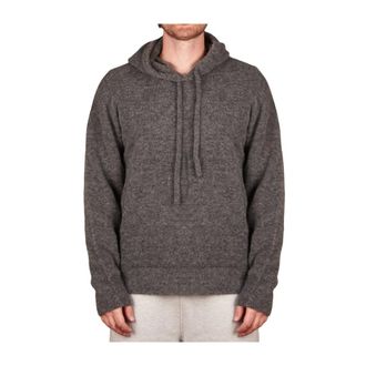 ATOMOFACTORY Atomofactory - Hodie Alpaca Elasticizzata - Heren - Sweatshirts & Hoodies - Grijs - Maat: L Wol