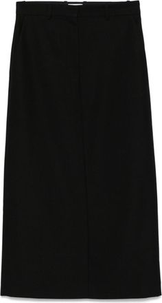 Toteme Black Long straight skirt