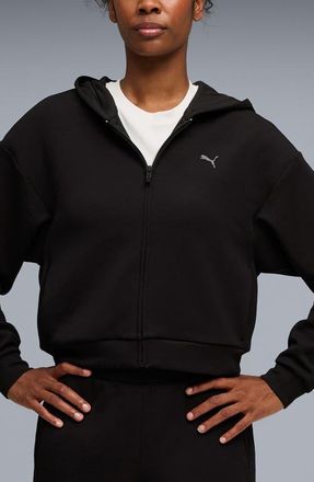 Puma CLOUDSPUN Zip Hoodie in Puma Black at Nordstrom, Size X-Small