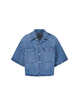 Alexander Wang Crop Shirt - Blue