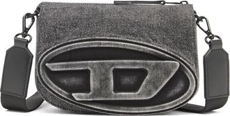 Diesel 1DR-Camera bag in washed denim - Crossbody Bags - Unisex - Grey