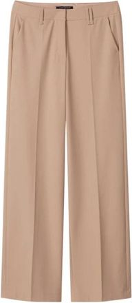 Luisa Cerano Wijde broek - Dames - Wijde Broeken - Beige - XL - Broeken