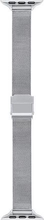 Posh Tech Blake Stainless Steel Apple Watch Watchband in Silver at Nordstrom, Size 44Mm