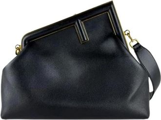 Fendi Pre-owned Vintage Shoulder Bag - Dames - Vintage Schoudertas - Zwart - ONE Size - Leer - Vintage
