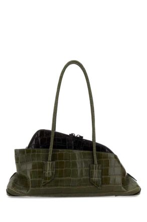 The Attico Green La Passeggiata Small Shoulder Bag