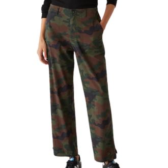 Michael Stars Womens Maxine Twill Camo Convertible Pant In Olive Combo