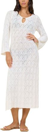 Surf Gypsy Plunge Diamond Knit Maxi Dress