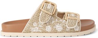 Carvela Womens Selena Sandals - Beige Fabric - Size UK 8