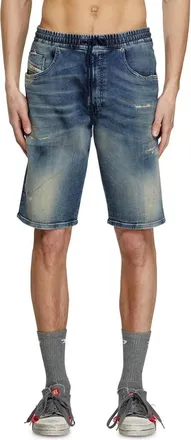 Diesel Chino shorts in JoggJeans - Denim short pants - Man - Blue