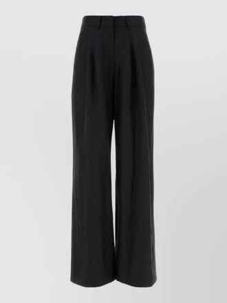 Pantaloni Torino twill wide leg frankie trousers belt loops