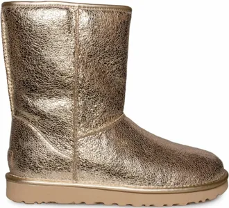 UGG Womens Classic Short Sparkle Boot In Gold