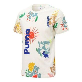Puma Adventure Planet All Over Print Tee White 533487-65