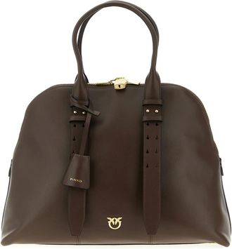 Pinko Pinko, Dames, Tassen, Bruin, Maat: ONE Size Katoen