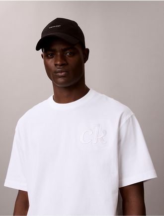Calvin Klein Jeans Calvin Klein Mens 1989 Logo Graphic Relaxed T-Shirt - Open White - XL
