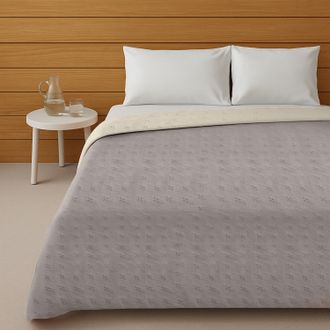 KASANOVA Trapuntino matrimoniale double face beige grigio