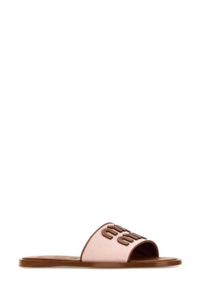 Miu Miu Fabric Slipper - Pink