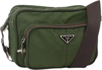 Prada Pre-owned Cross Body Bags, female, Green, Size: ONE SIZE Pre-owned Shoulder Bag
