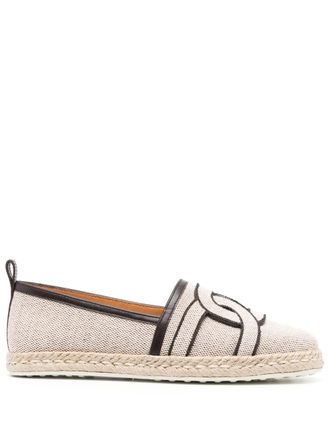Tod's Kate espadrilles met afwerking - Beige
