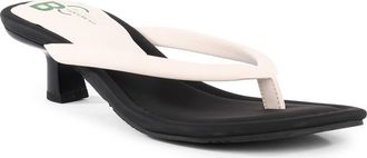 BC Footwear Riptide Kitten Heel Sandal in White at Nordstrom, Size 8.5
