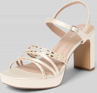 Tamaris Tamaris Sandaletten mit Strasssteinbesatz Modell PUMP in Silber, Gr&ouml;&szlig;e 36