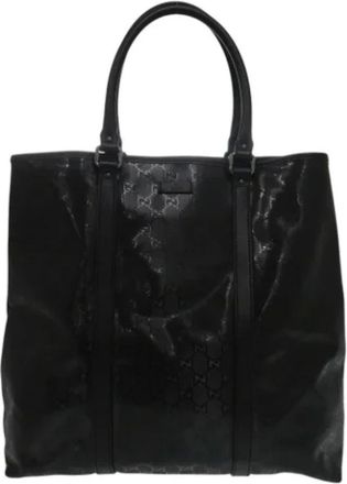 Gucci Pre-owned Tote Bags, female, Black, Size: ONE SIZE Pre-owned Plastic gucci-bags
