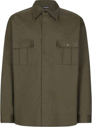 Dolce & Gabbana Stijlvolle Overhemden Collectie - Heren - Casual Overhemden - Groen - M - Overhemden