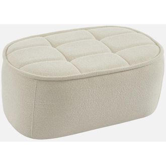 Sweeek Puff, Reposapi&eacute;s Para Sill&oacute;n Boni De 1 Plaza, Boni, Blanco Roto, 91x63x40 Cm