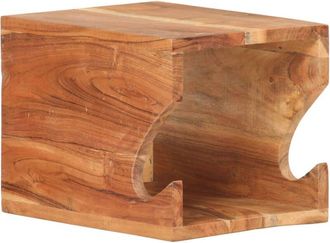vidaXL Soporte Para Bicicletas De Pared Madera De Acacia 35x25x25 Cm Vidaxl