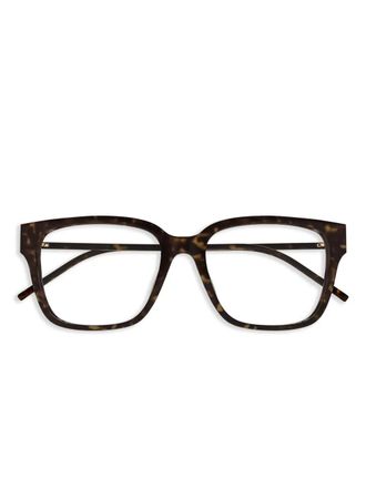 Saint Laurent Eyewear Bril met vierkant montuur - Bruin