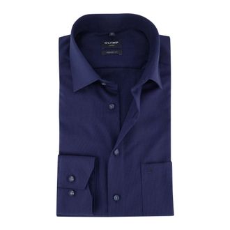 Olymp Olymp, Overhemden, Heren, Blauw, M, Katoen, Luxor Modern Fit Business Shirt