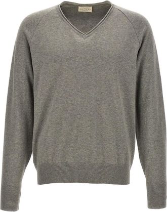 Maryya V-neck Knitwear, male, Gray, S, V-neck Jumper